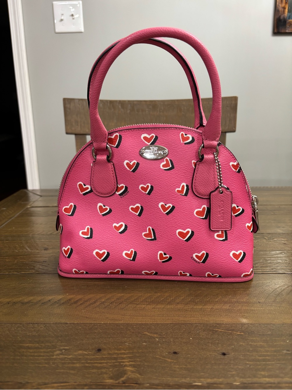 Coach Mini Cora Domed Satchel